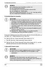 Preview for 44 page of Dometic CRX 1050 Installation And Operating Manual