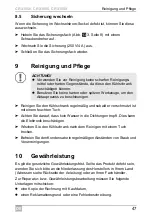 Preview for 47 page of Dometic CRX 1050 Installation And Operating Manual