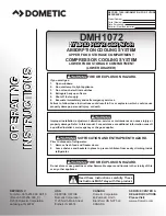 Preview for 1 page of Dometic DMH1072 Operating Instructions Manual