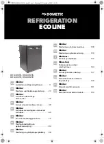 Preview for 1 page of Dometic ECOLINE RH 430NTE Installation And Operating Manual