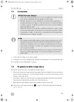 Preview for 79 page of Dometic ECOLINE RH 430NTE Installation And Operating Manual