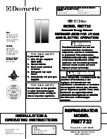 Dometic Elite RM7732 Installation & Operating Instructions Manual preview