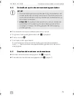 Preview for 75 page of Dometic HC302D Operating Manual