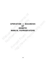 Preview for 9 page of Dometic MANUAL REFRIGERATOR Service Manual