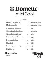 Dometic miniCool EA3255 Operating Instructions Manual preview