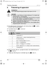 Preview for 72 page of Dometic MK140 Installation And Operating Manual