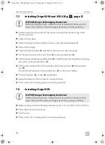 Preview for 18 page of Dometic ORIGO 1500 Operating Manual