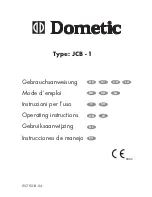 Dometic RC1600 Operating Instructions Manual preview