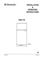 Dometic RGE 410 Installation & Operating Instruction preview