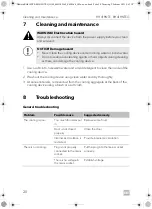 Preview for 20 page of Dometic RH418NTE Installation And Operating Manual