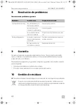 Preview for 62 page of Dometic RH418NTE Installation And Operating Manual