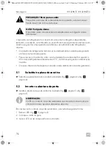 Preview for 70 page of Dometic RH418NTE Installation And Operating Manual