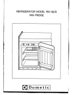 Dometic RM 182 B Manual preview