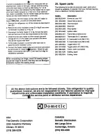 Preview for 10 page of Dometic RM2191 Instructions For Installation And Use Manual