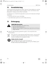 Preview for 72 page of Dometic RMLT9430 Operating Manual