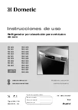 Dometic RMS 8400RMS 8401RMS 8405RMS 8460RMS 8461 Operating Instructions Manual preview