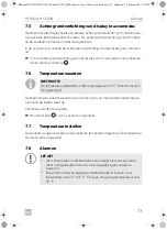 Preview for 73 page of Dometic SILENCIOHC Installation And Operating Manual