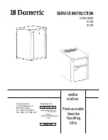 Preview for 1 page of Dometic SK 160 Service Instruction