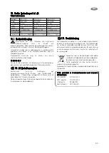 Preview for 65 page of Dometic WA3200 Operating Instructions Manual