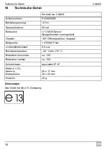 Preview for 15 page of Dometic Waeco PerfectView CAM29 Installation And Operating Manual