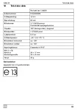 Preview for 66 page of Dometic Waeco PerfectView CAM29 Installation And Operating Manual