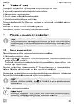 Preview for 86 page of Dometic Waeco PerfectView CAM29 Installation And Operating Manual