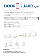 Preview for 4 page of Door Guard Pty Ltd TS-LT-BLK-05 User Manual