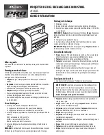 Preview for 2 page of Dorcy Pro Series 41-1035 Instruction Manual