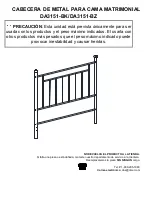 Preview for 20 page of Dorel Living 0-65857-18829-5 Assembly Instructions Manual