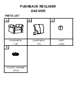 Preview for 3 page of Dorel Living DA3129R Assembly Manual