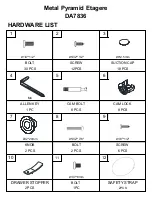 Preview for 3 page of Dorel Living DA7836 Assembly Instructions Manual