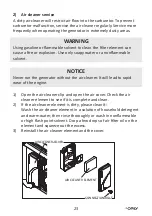 Preview for 23 page of D'Orly DO5500E Owner'S Manual