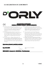 Preview for 31 page of D'Orly DO5500E Owner'S Manual