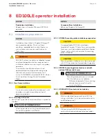 Preview for 20 page of Dormakaba ED 100 LE Installation Instructions Manual