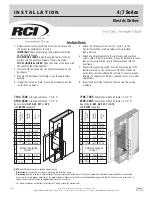 Preview for 1 page of Dormakaba RCI 4 Series Installation Instructions