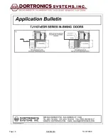 Preview for 6 page of DORTRONICS SYSTEMS TJ1107xEDR TOP JAMB Series Mounting Instructions