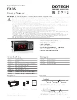 DOTECH FX3S User Manual preview