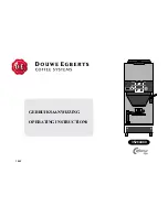 Douwe Egberts Cafitesse 110 Operating Instructions Manual preview