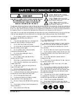 Preview for 3 page of Dover Pull MASTER H8 Instructions And Parts Manual