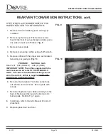 Preview for 12 page of Dovre SAPPHIRE DV425TR Owner'S Manual And Installation Instructions