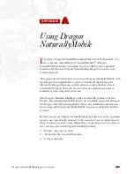 Preview for 133 page of Dragon Systems DRAGON NATURALLYSPEAKING PROFESSIONAL 4 Manual