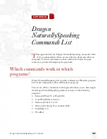 Preview for 145 page of Dragon Systems DRAGON NATURALLYSPEAKING PROFESSIONAL 4 Manual