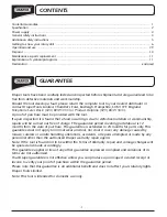 Preview for 2 page of Draper 03289 Instructions Manual