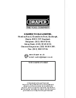 Preview for 12 page of Draper 59319 Instructions Manual