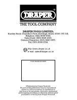 Preview for 12 page of Draper 60604 Instructions Manual