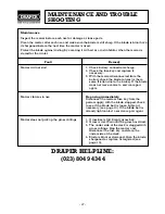 Preview for 12 page of Draper 64097 Instructions Manual