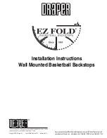 Draper EZ FOLD Installation Instructions Manual preview