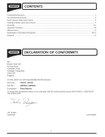 Preview for 2 page of Draper LMP463 Instructions Manual