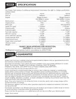 Preview for 3 page of Draper LMP463 Instructions Manual