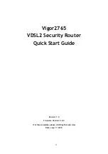 Preview for 2 page of Draytek Vigor 2765 Series Quick Start Manual